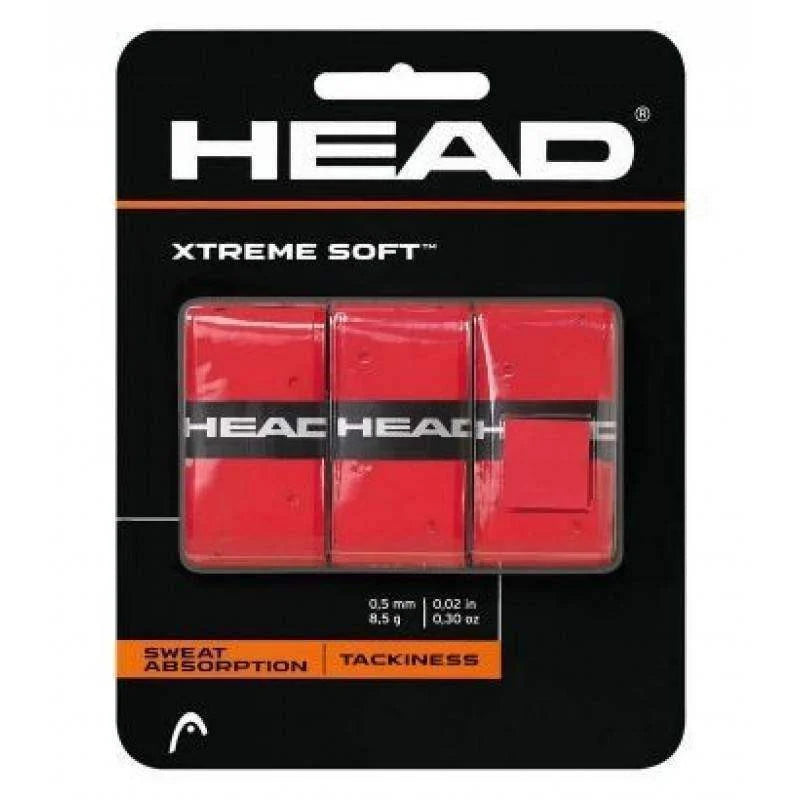 Blister Overgrips Head Xtreme Soft Rojo 3 Unidades Pádel Elite