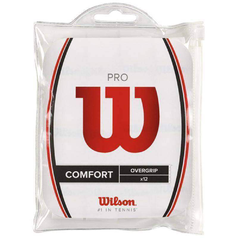 Blister Wilson 12 Overgrips Pro Blanco Pádel Élite