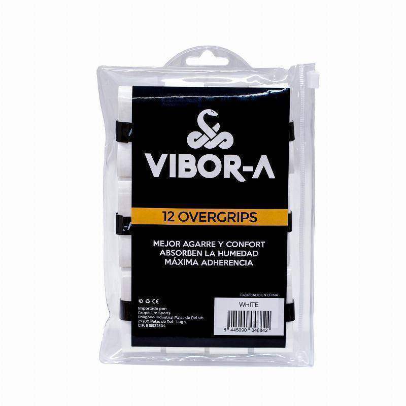 Bolsa Vibora Liso Blanco 12 Overgrips Pádel Elite