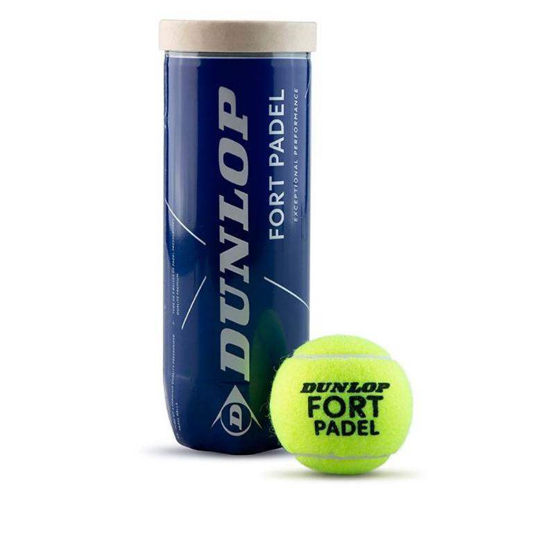 Bote de 3 Pelotas Dunlop Fort Padel Pádel Élite