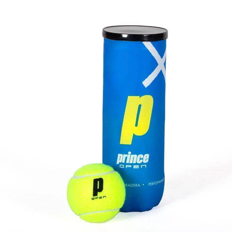 Bote de 3 Pelotas Prince Padel Open Pádel Élite