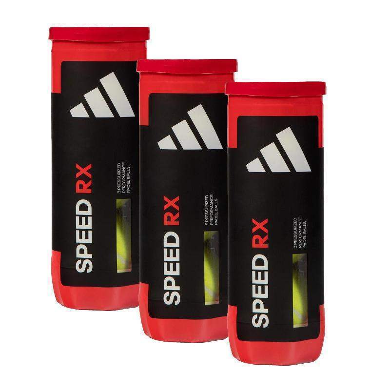 Pack de 3 Botes de Pelotas Adidas Speed RX Pádel Élite