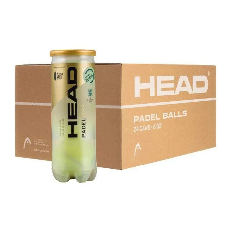 Cajon 72 Pelotas - 24 Botes de 3 uds - Head Padel Pro S Pádel Elite