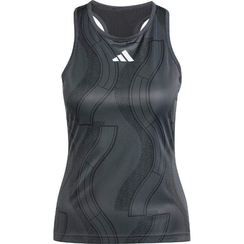 Camiseta Adidas Club Graphic Negro Carbon Mujer Pádel Élite