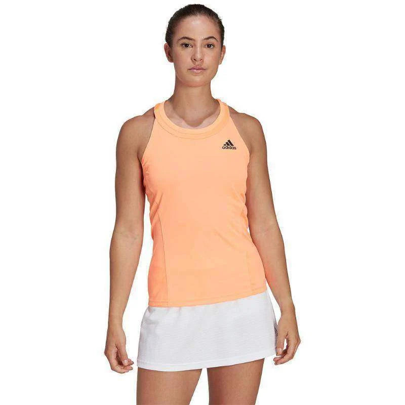 Camiseta Adidas Club Naranja Radiante Mujer Pádel Élite