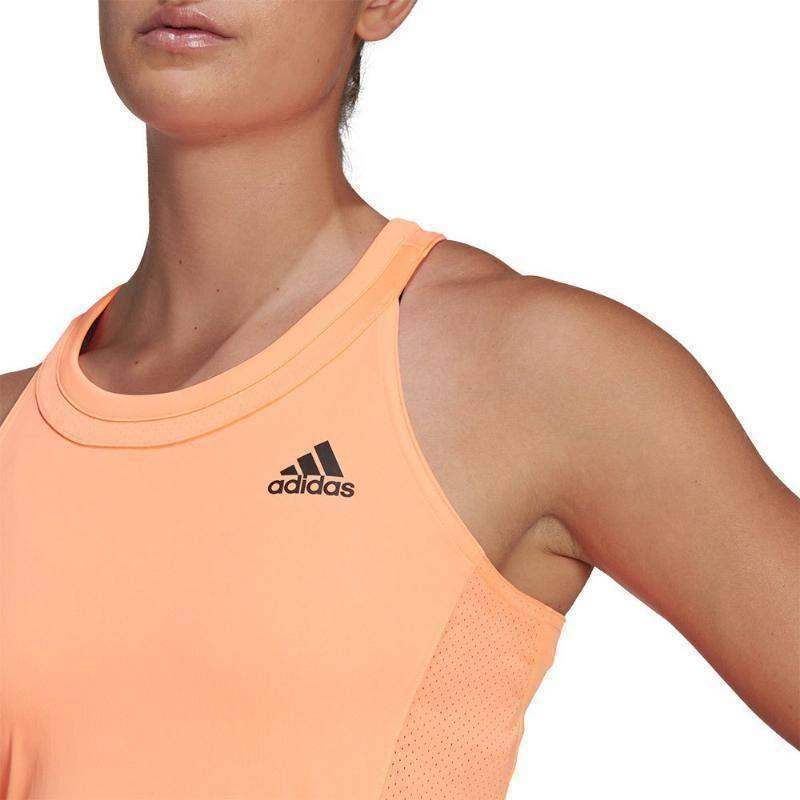 Camiseta Adidas Club Naranja Radiante Mujer Pádel Élite