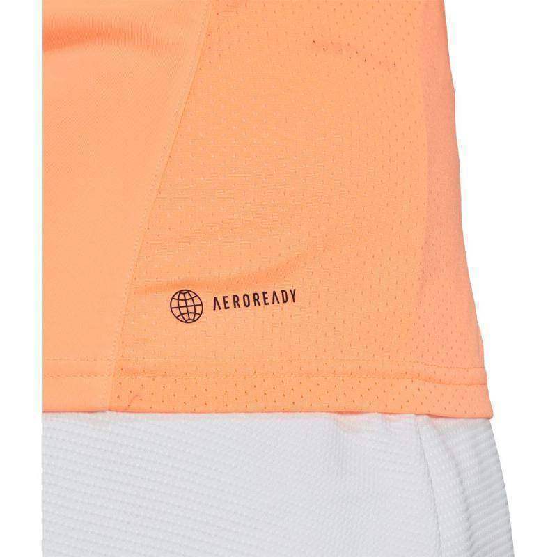 Camiseta Adidas Club Naranja Radiante Mujer Pádel Élite