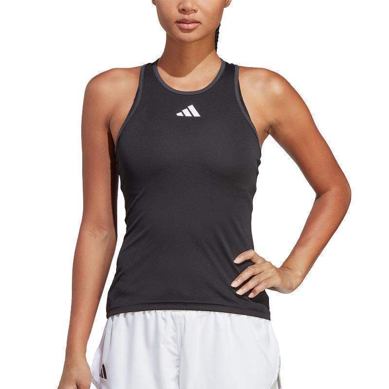 Camiseta Adidas Club Negro Gris Mujer Pádel Élite