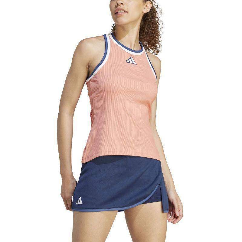 Camiseta Adidas Clubhouse Classic Premium Albaricoque Pádel Élite