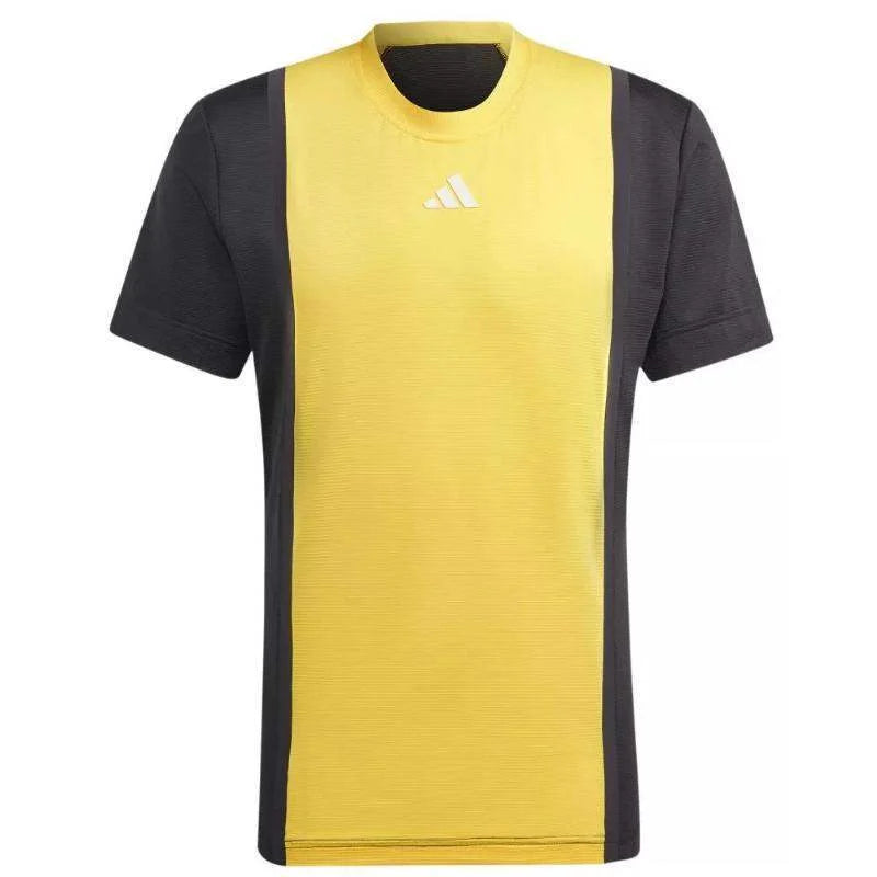 Camiseta Adidas Freelift Pro Amarillo Negro Pádel Élite