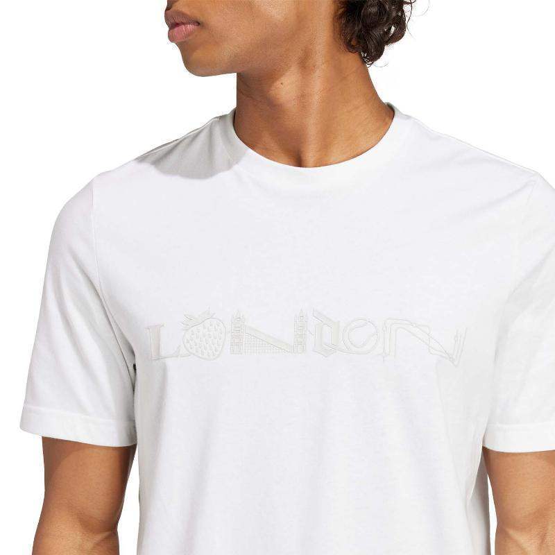 Camiseta Adidas London Graphic Blanco Pádel Élite