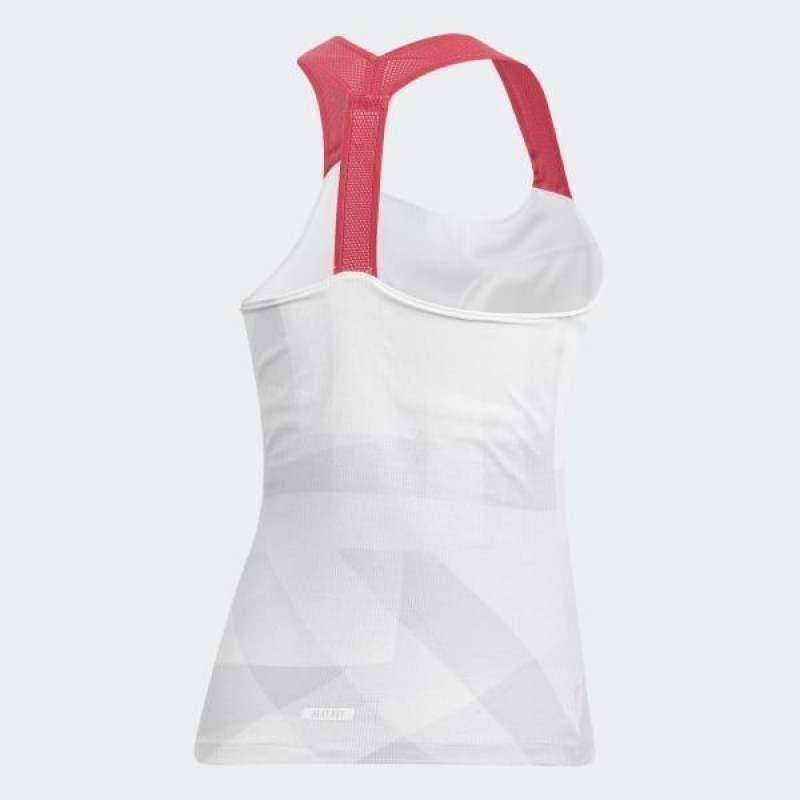 Camiseta Adidas Olymp Heat Ready Blanco Pádel Élite