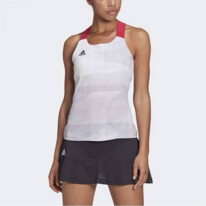 Camiseta Adidas Olymp Heat Ready Blanco Pádel Élite