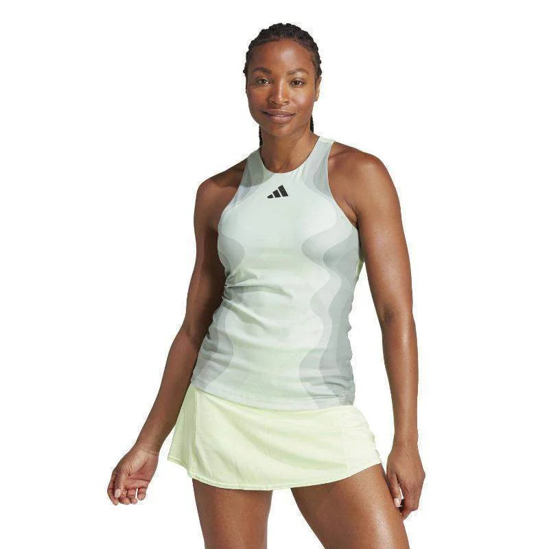 Camiseta Adidas Pro Verde Claro Mujer Pádel Élite