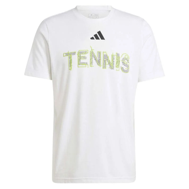 Camiseta Adidas Tennis Graphic Blanco Pádel Élite