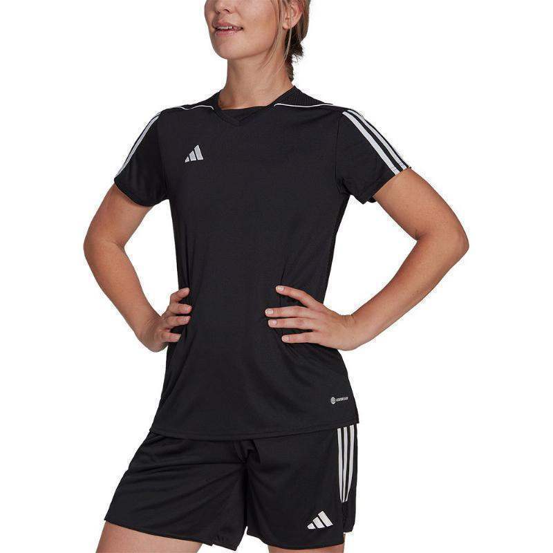 Camiseta Adidas Tiro 23 Negro Blanco Mujer Pádel Élite