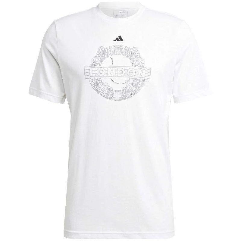 Camiseta Adidas Wimblendon TNS Blanco Pádel Élite