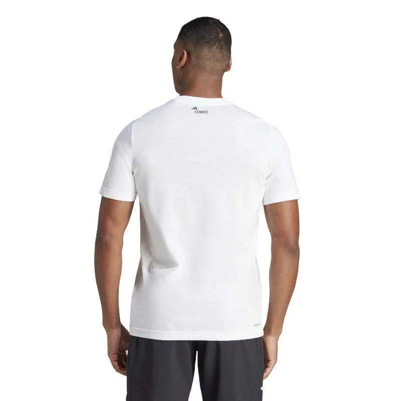 Camiseta Adidas Wimblendon TNS Blanco Pádel Élite