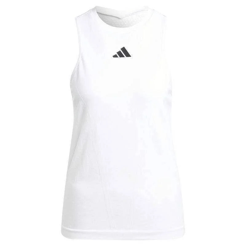 Camiseta Adidas Y-Tank Aeroready Pro Blanco Pádel Élite