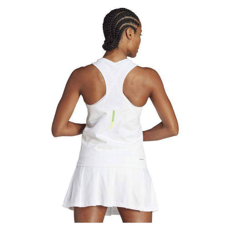 Camiseta Adidas Y-Tank Aeroready Pro Blanco Pádel Élite