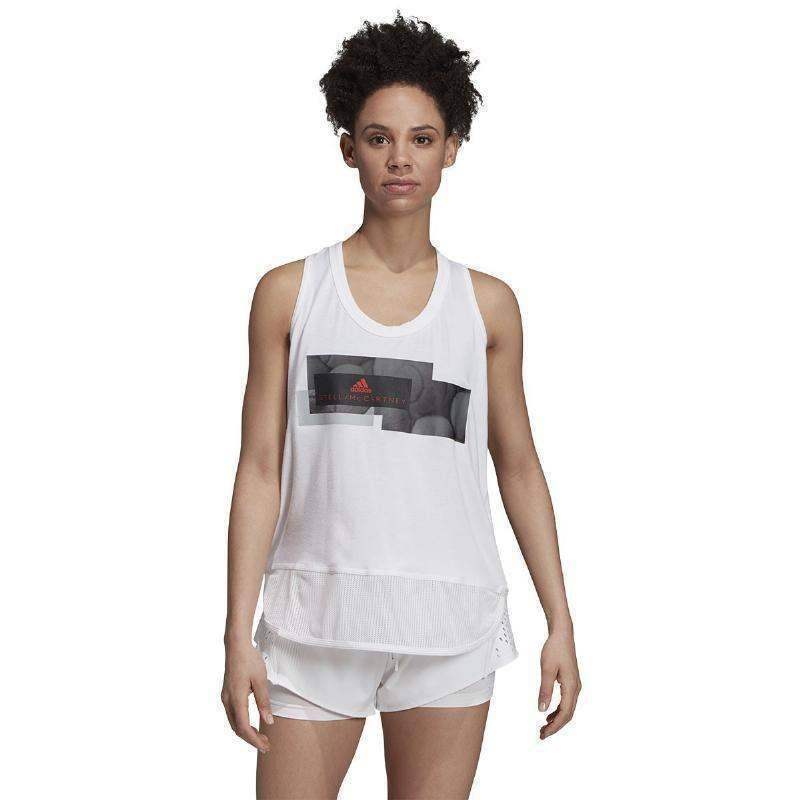 Camiseta Algodon Adidas Stella McCartney GFX Blanco Pádel Élite