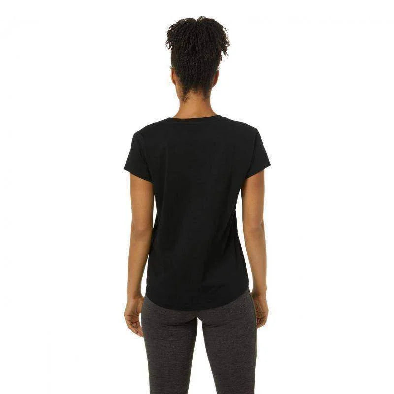 Camiseta Asics Big Logo Tee Negro Mujer Pádel Élite