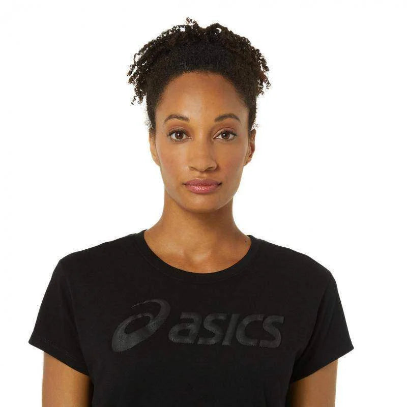 Camiseta Asics Big Logo Tee Negro Mujer Pádel Élite