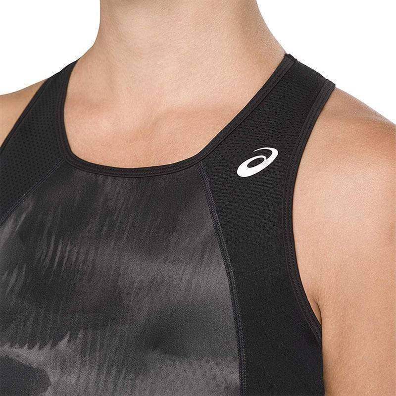 Camiseta Asics Club Graphic Performance Negro Pádel Élite