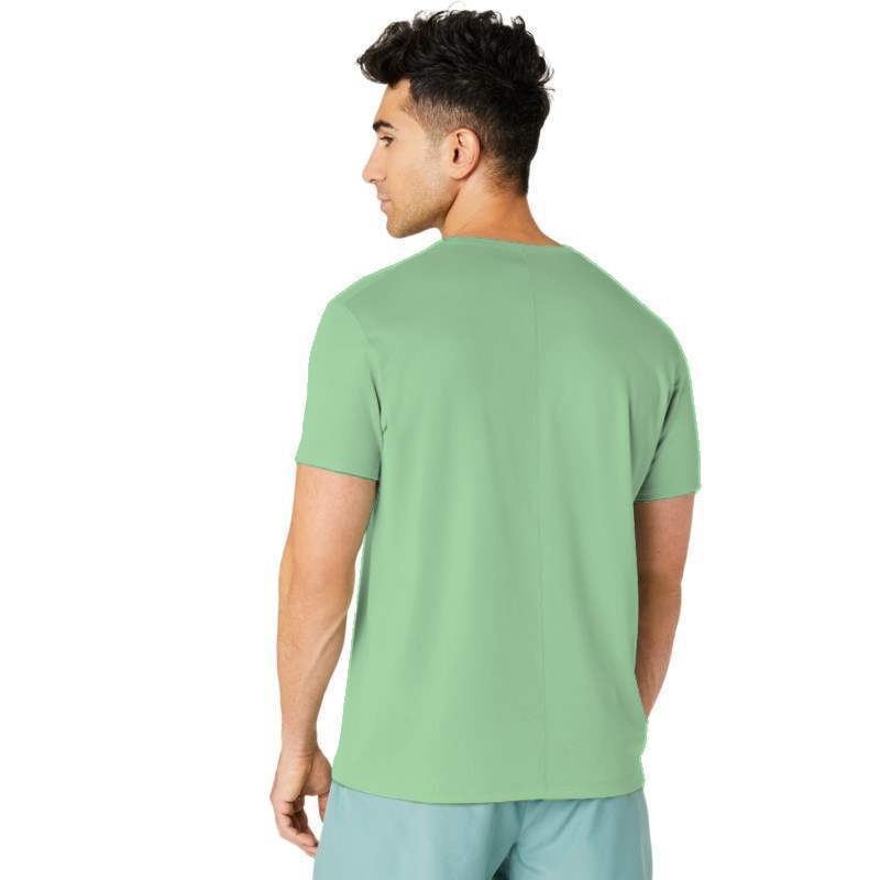 Camiseta Asics Core Celadon Claro Amarillo Fluor Pádel Élite