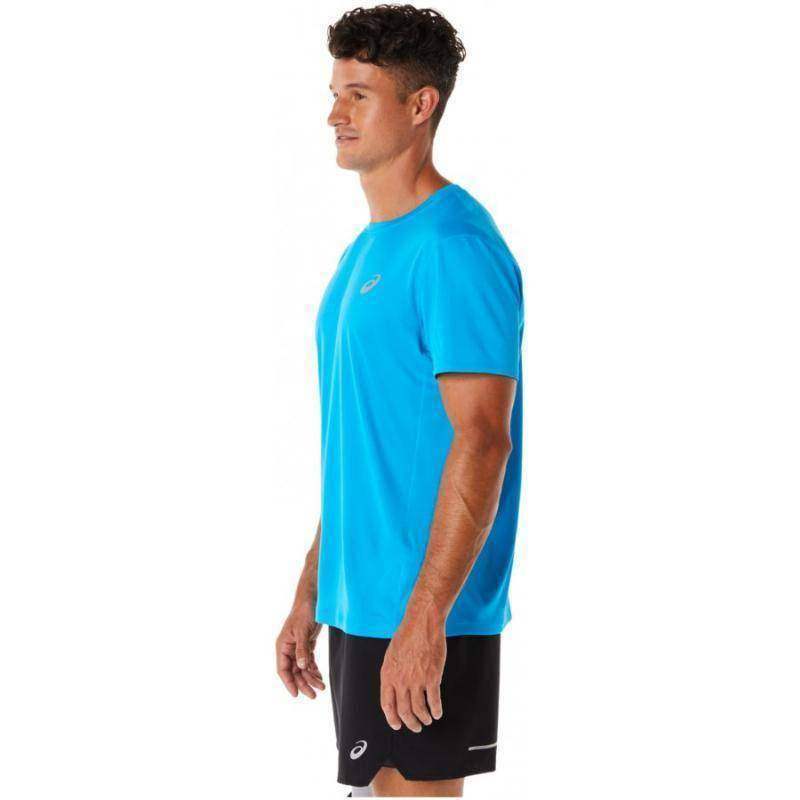 Camiseta Asics Core SS Azul Isla Pádel Élite