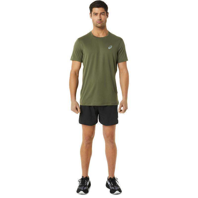 Camiseta Asics Core SS Top Verde Oscuro Pádel Élite