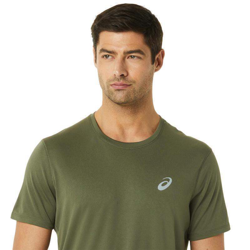 Camiseta Asics Core SS Top Verde Oscuro Pádel Élite