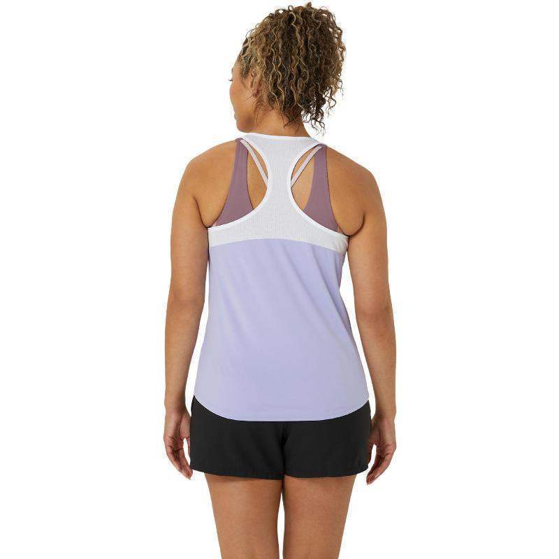 Camiseta Asics Court Vapor Blanco Brillante Mujer Pádel Élite