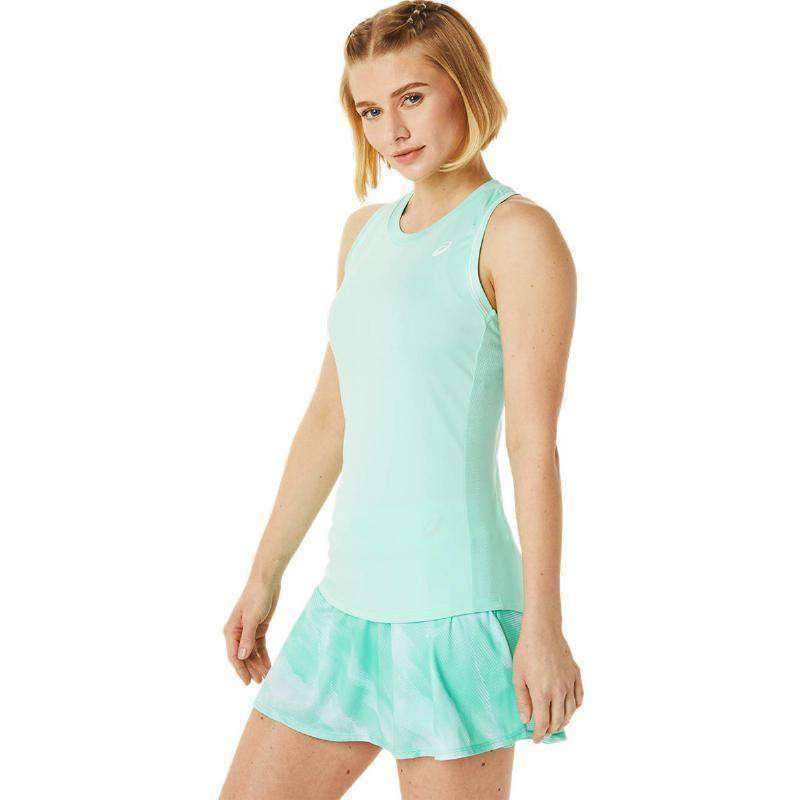 Camiseta Asics Court Verde Hielo Fresco Mujer Pádel Élite