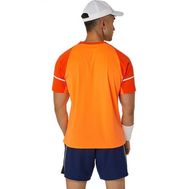 Camiseta Asics Game Koi Naranja Pádel Élite