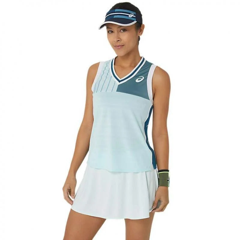 Camiseta Asics Match Verde Aguamarina Pádel Élite