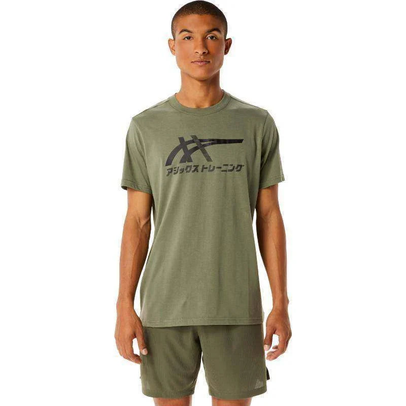 Camiseta Asics Tiger Verde Liquen Pádel Élite