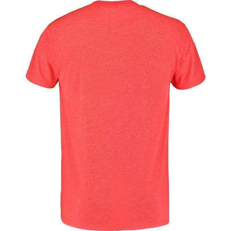 Camiseta Babolat Exercise Big Flag Rojo Jaspeado Pádel Élite