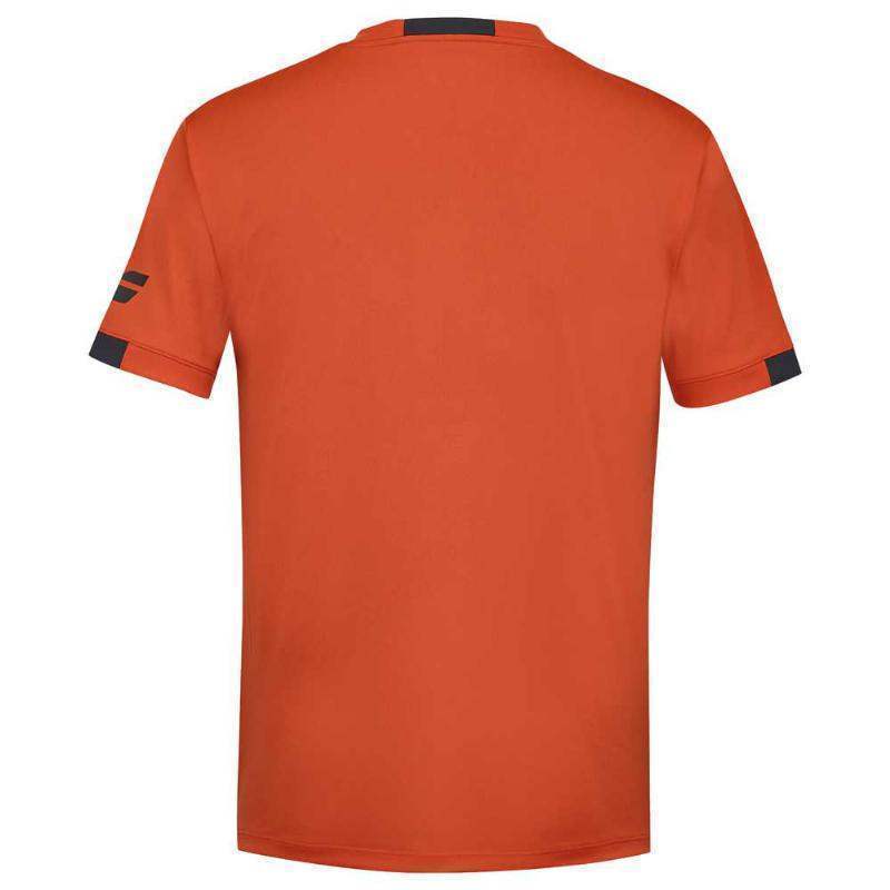 Camiseta Babolat Play Crew Rojo Negro Pádel Élite