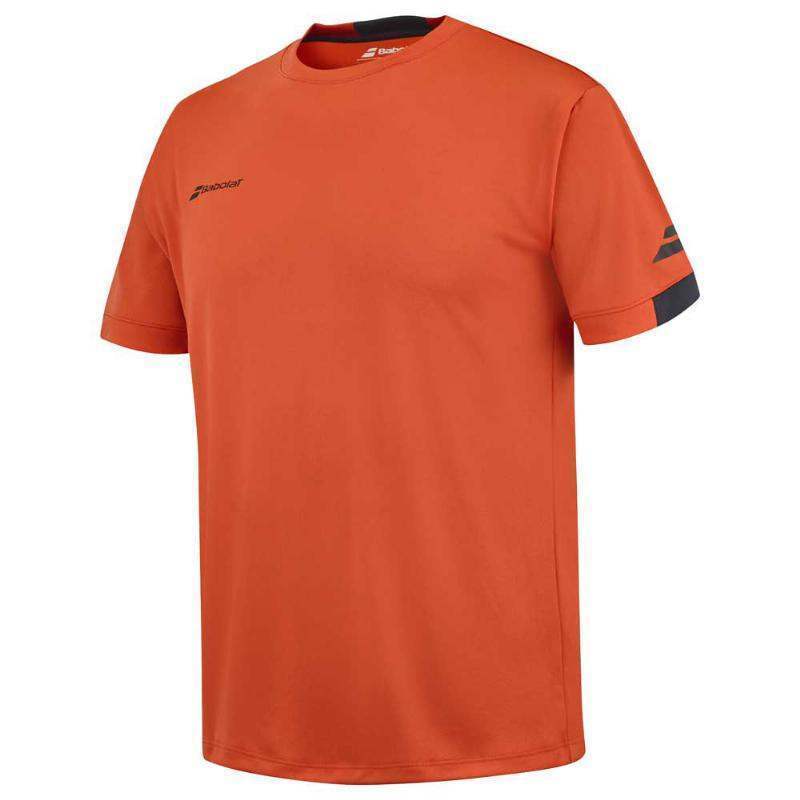 Camiseta Babolat Play Crew Rojo Negro Pádel Élite