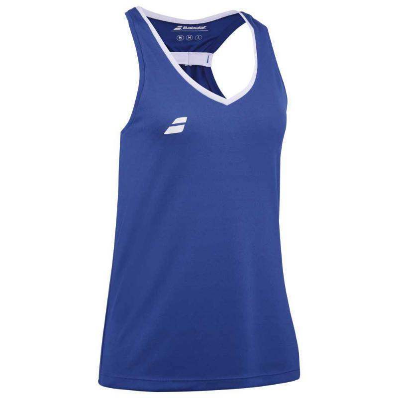 Camiseta Babolat Top Azul Oscuro Mujer Pádel Élite