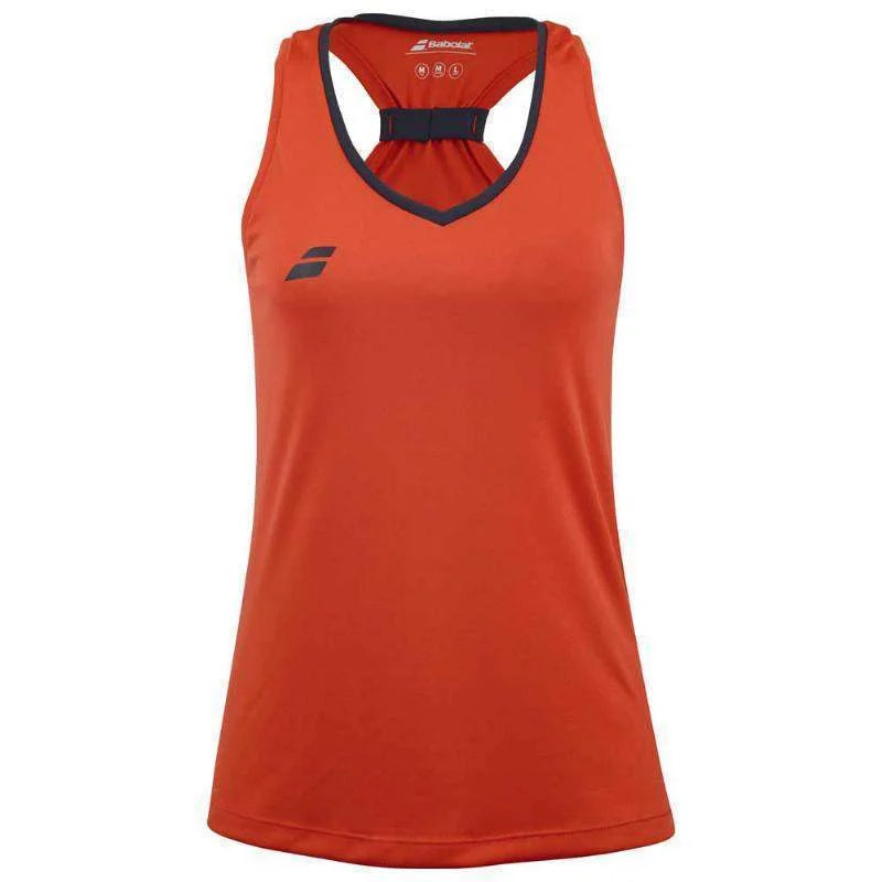 Camiseta Babolat Top Rojo Mujer Pádel Élite