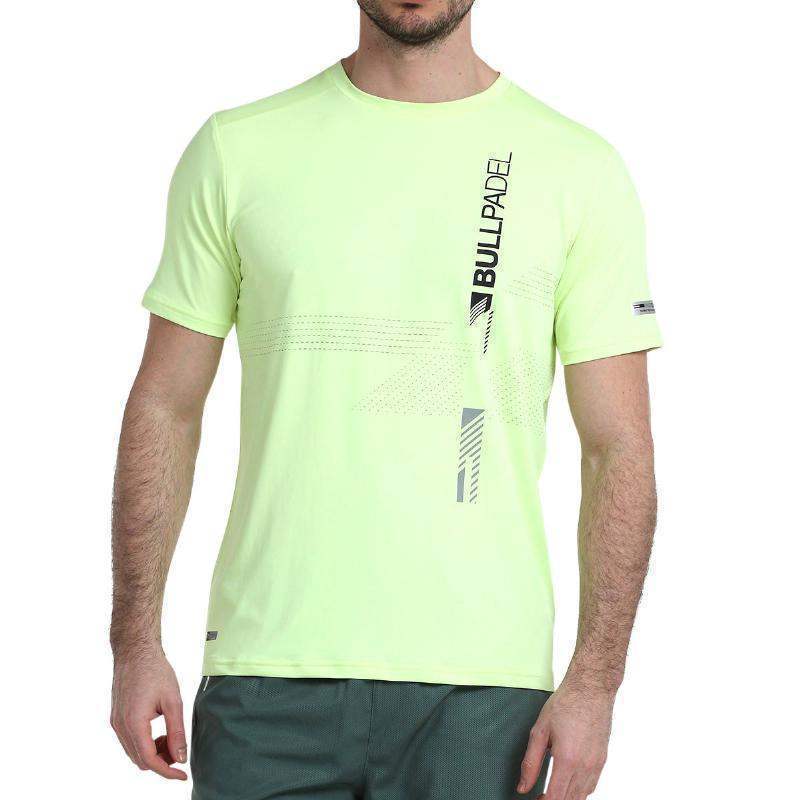 Camiseta Bullpadel Adive Amarillo Azufre Fluor Pádel Élite