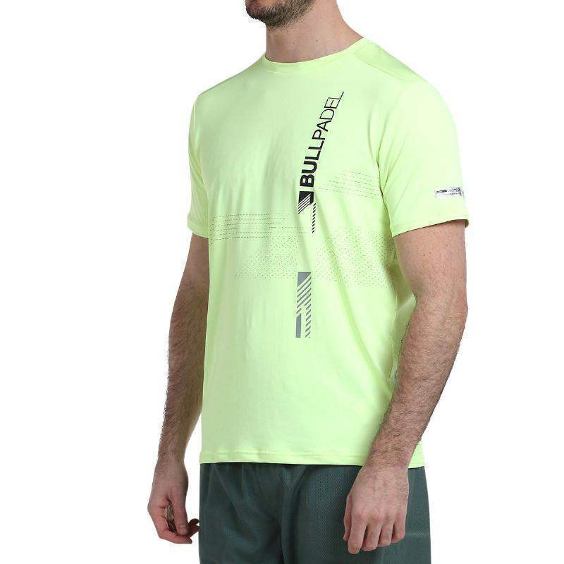 Camiseta Bullpadel Adive Amarillo Azufre Fluor Pádel Élite