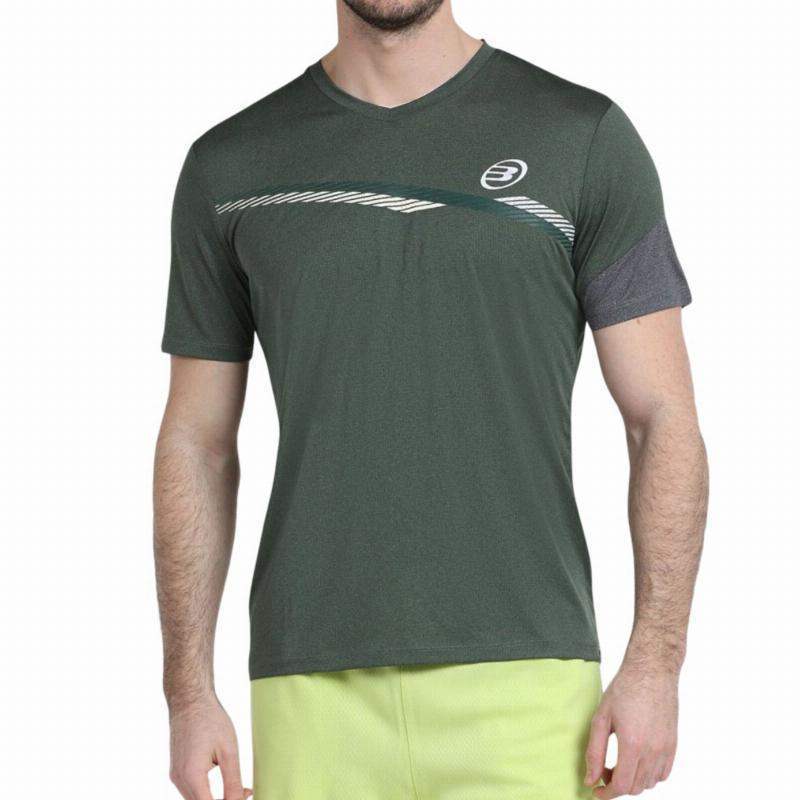 Camiseta Bullpadel Letra Verde Oliva Vigore Pádel Élite