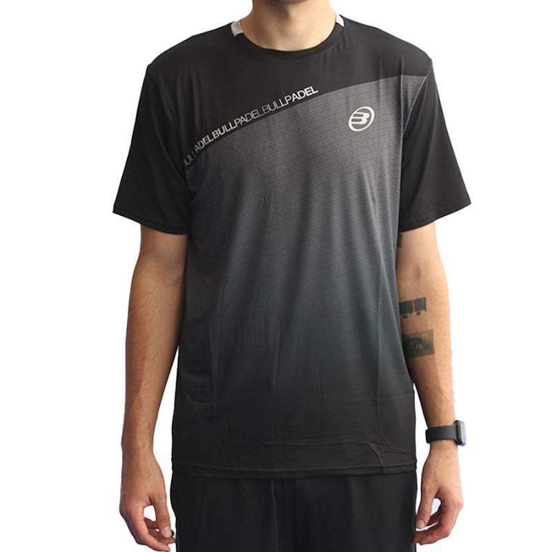 Camiseta Bullpadel Summit Negro Pádel Élite