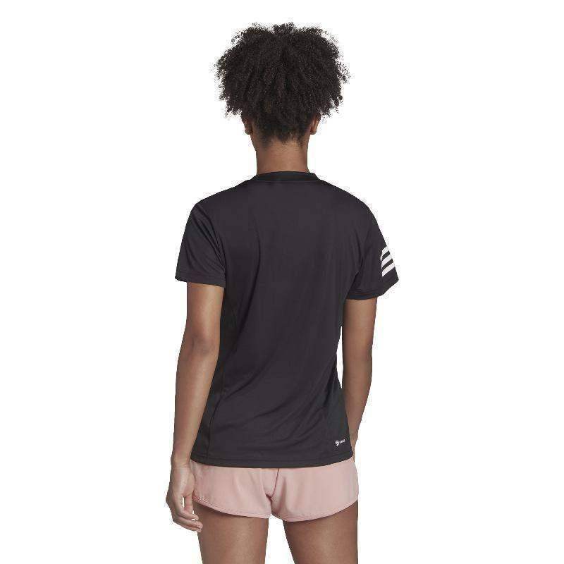 Camiseta Manga Corta Adidas Club Negro Mujer Pádel Élite