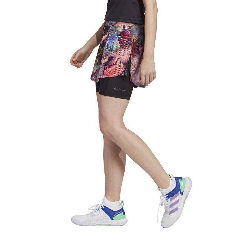 Falda Adidas Melbourne Multicolor Negro Pádel Élite