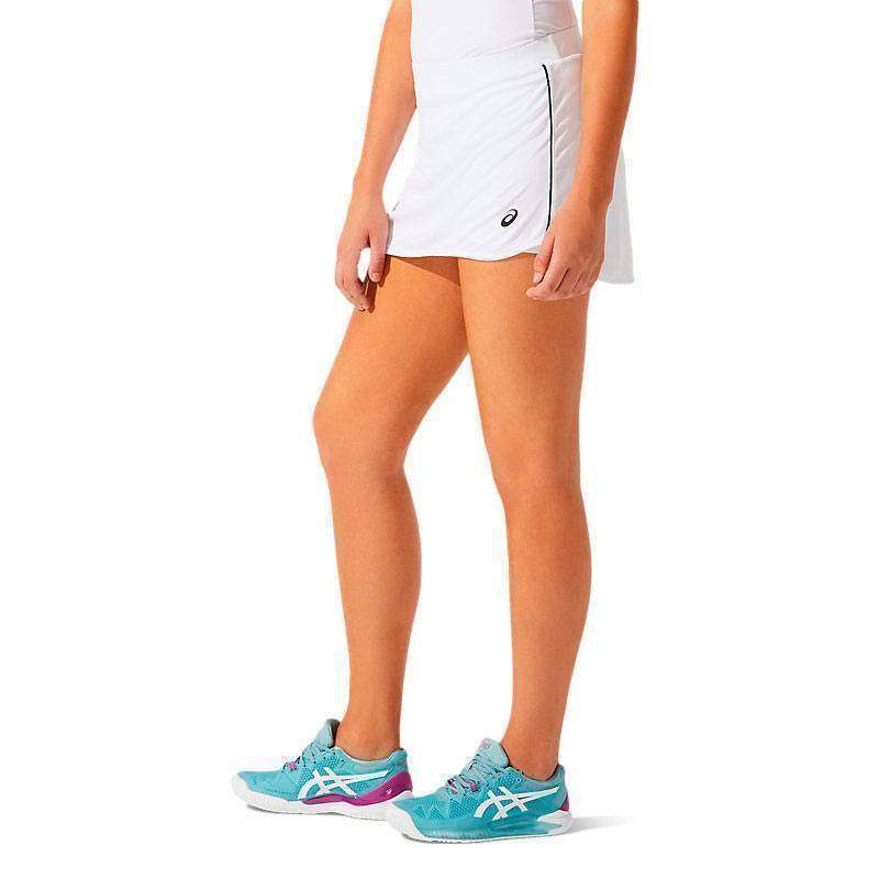 Falda Asics Court Blanco Brillante Pádel Élite