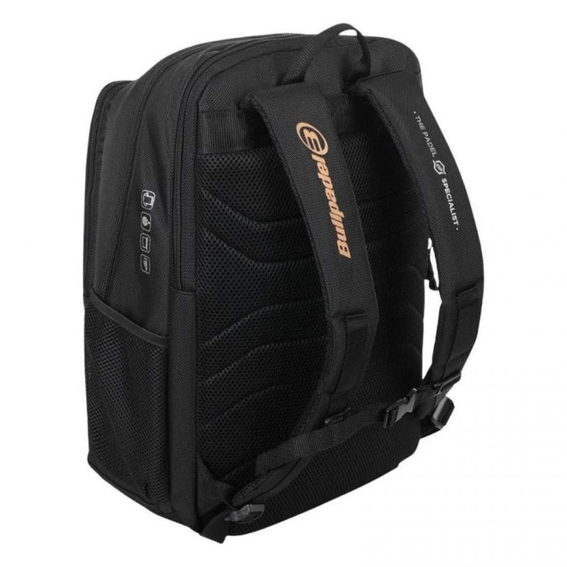 Mochila Bullpadel Juan Tello Vertex BPM25007 Negro Pádel Elite